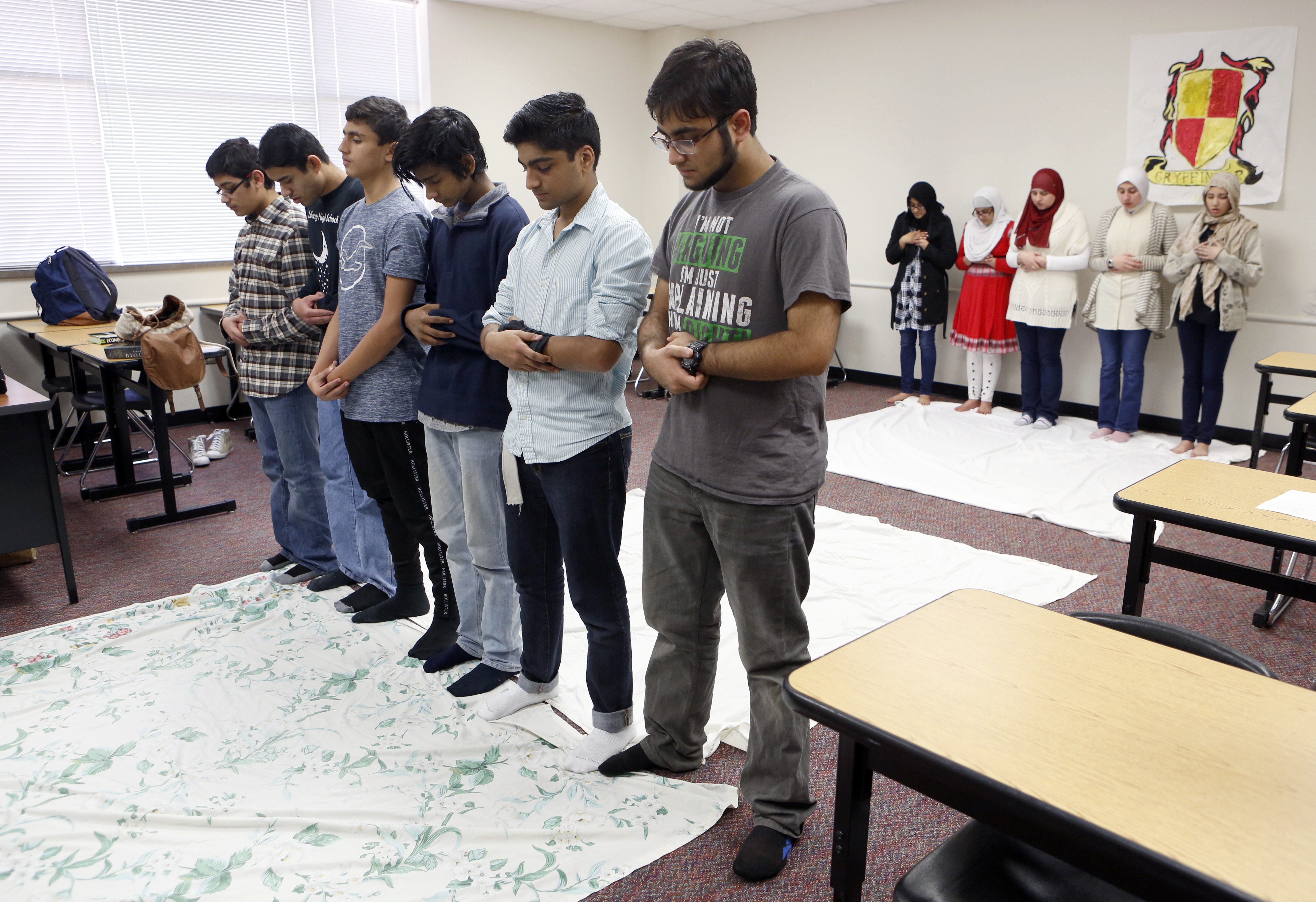 Male and female prayer room.